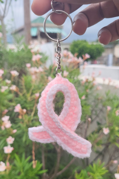 Breast cancer awareness keychain