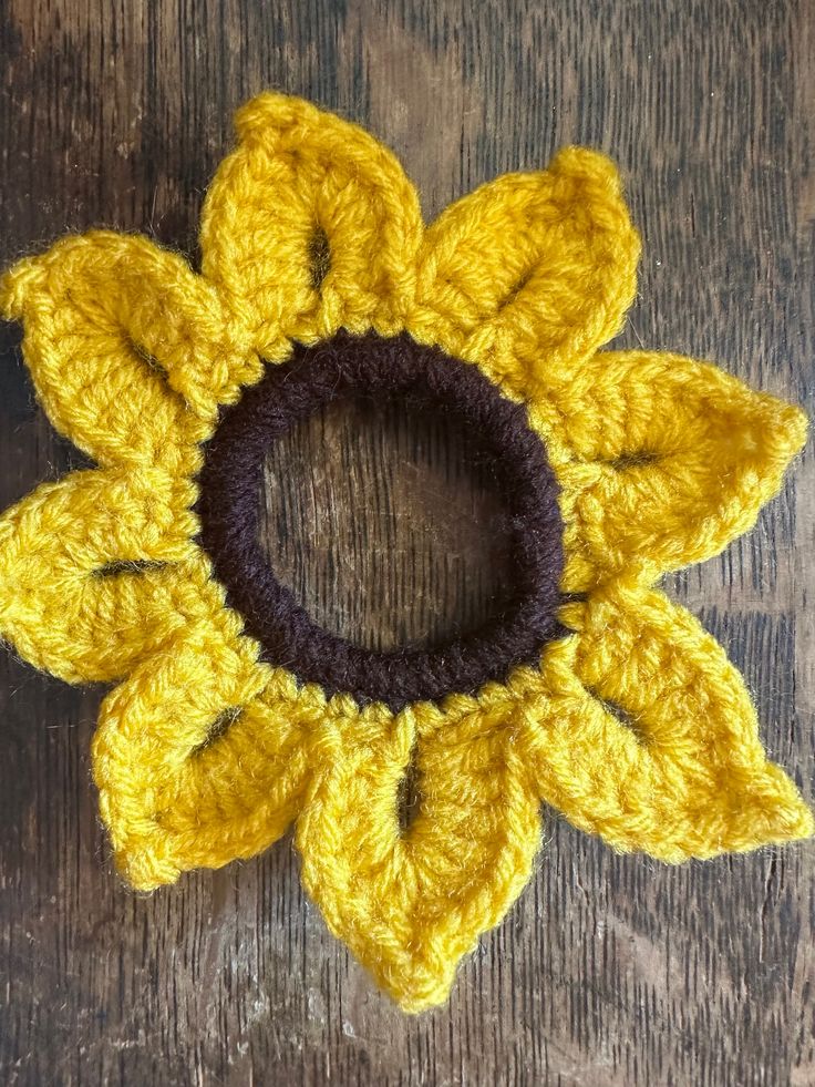 Sunflower Scrunchie