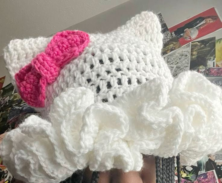 Hello Kitty Bucket Hat with Ruffles