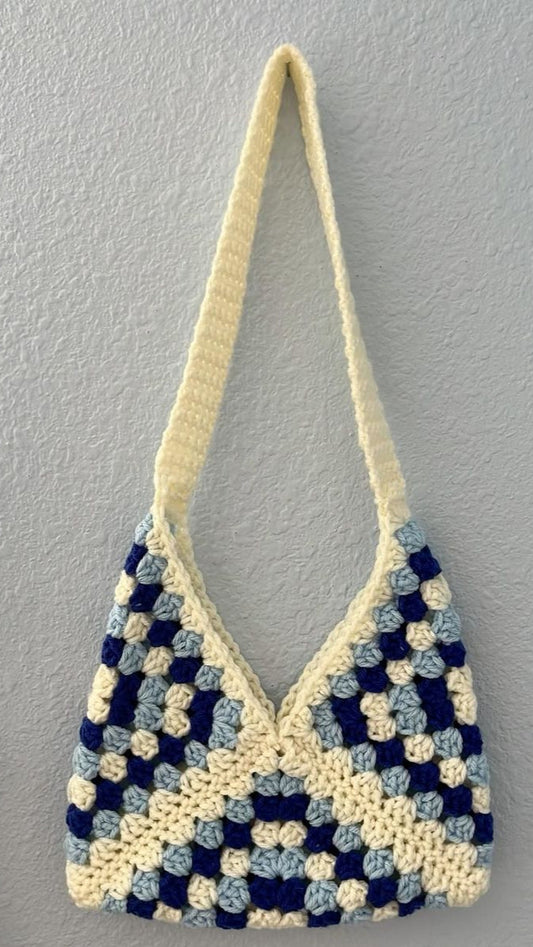 Boho Chic Granny Square Tote Bag