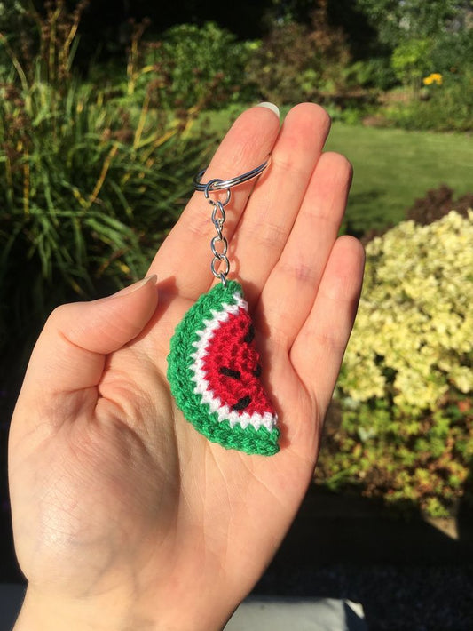 Watermelon Slice Keychain
