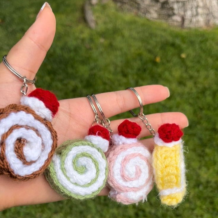 Cake Roll Keychain