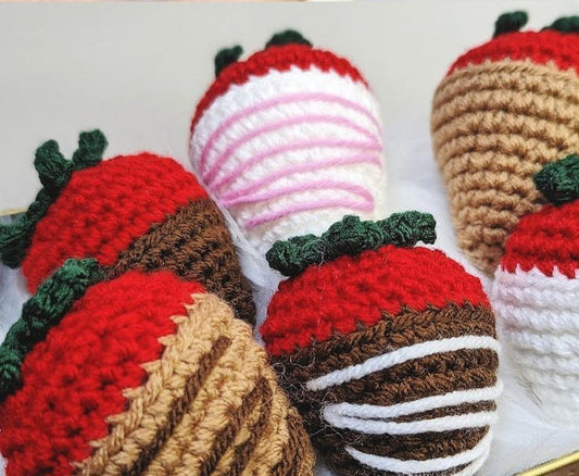 Chocolate Covered Strawberry Keychain