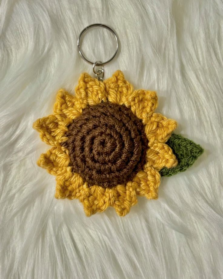 Sunflower Keychain