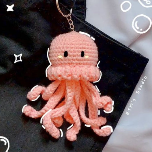 Jellyfish Keychain/Car Accessory