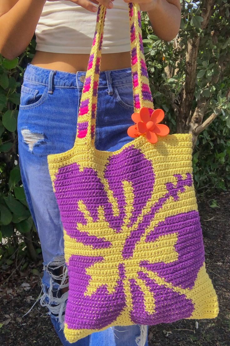 Hibiscus Tote Bag